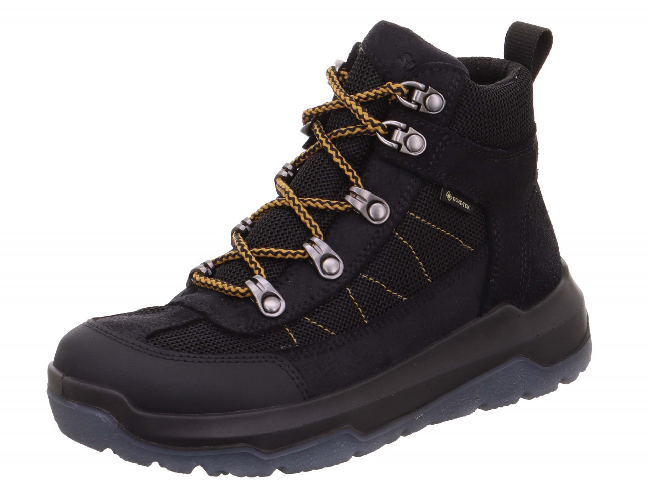 SPACE - Schwarz/Gelb Boots mit Schnürung