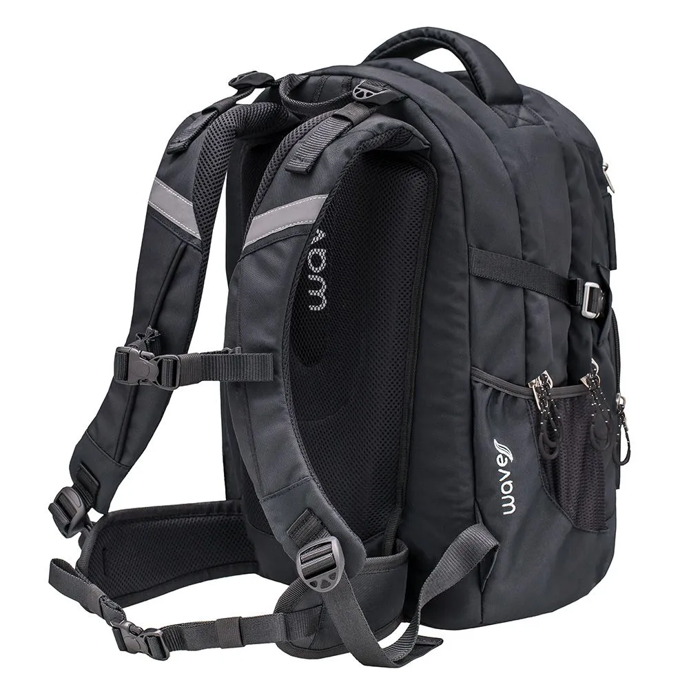 Wave Infinity Rucksack Set 2-teilig - Black