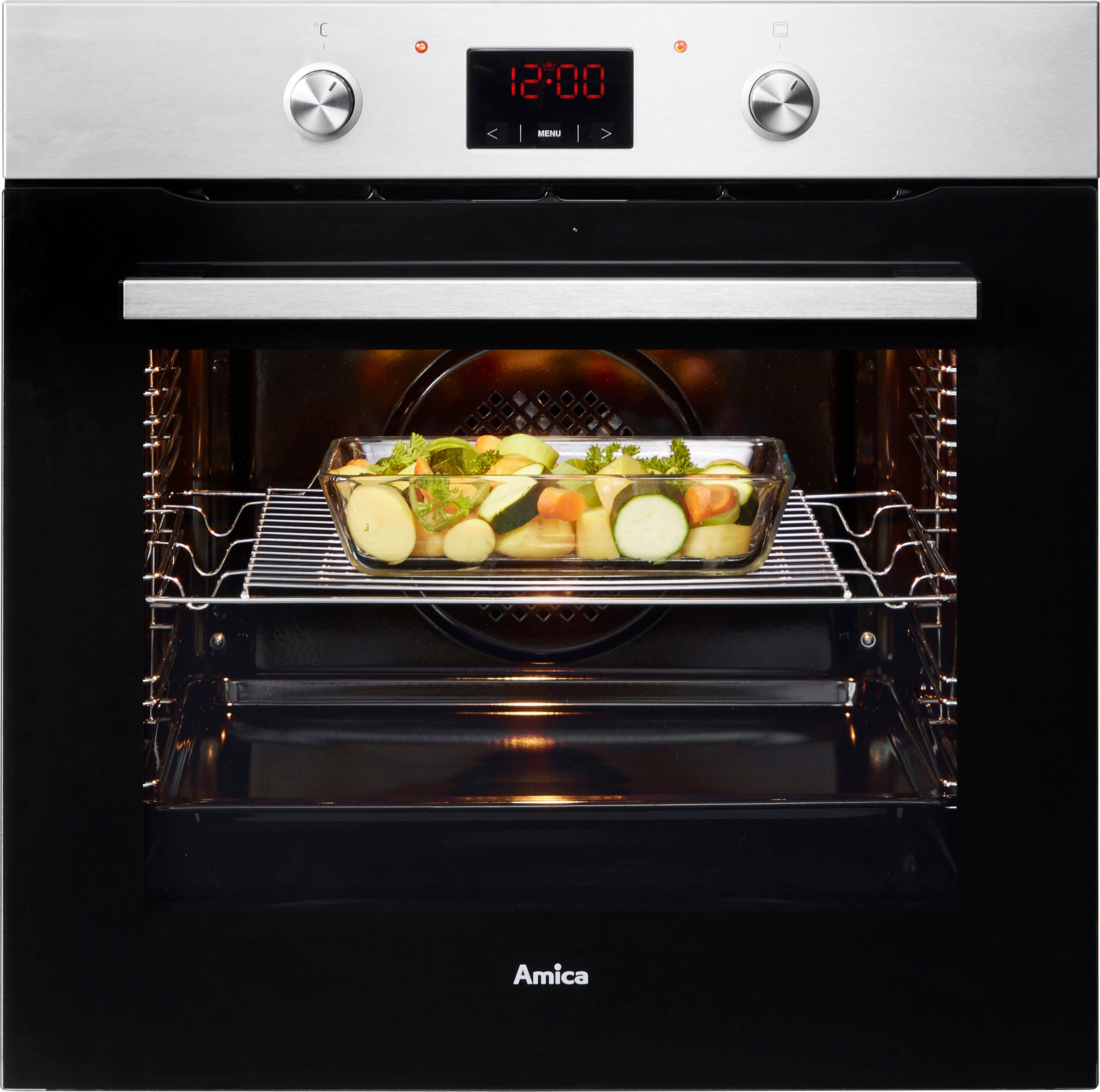 Amica Einbaubackofen EBX 943 625 E, mit Teleskopauszug nachrüstbar, Simple Steam