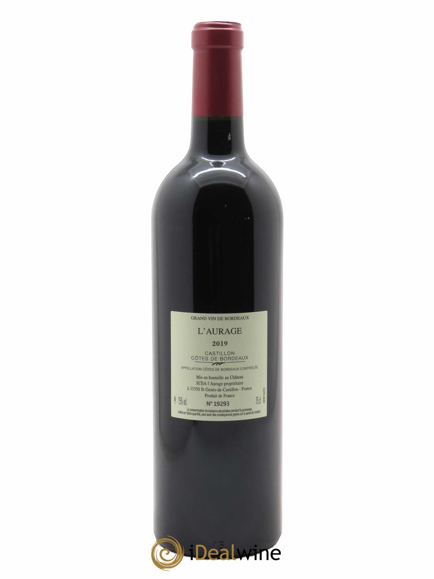 L'Aurage  2019 - Lot de 1 Bouteille