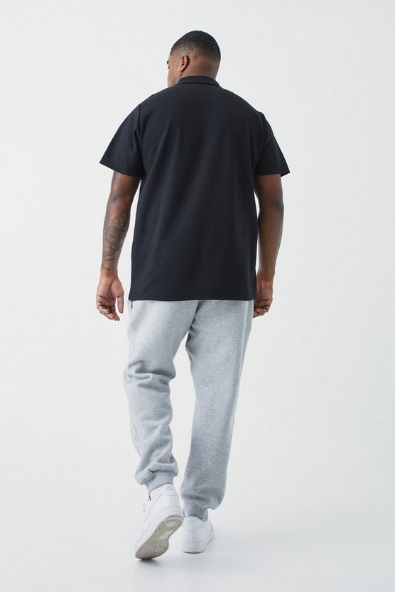 Plus Slim-Fit Colorblock Poloshirt