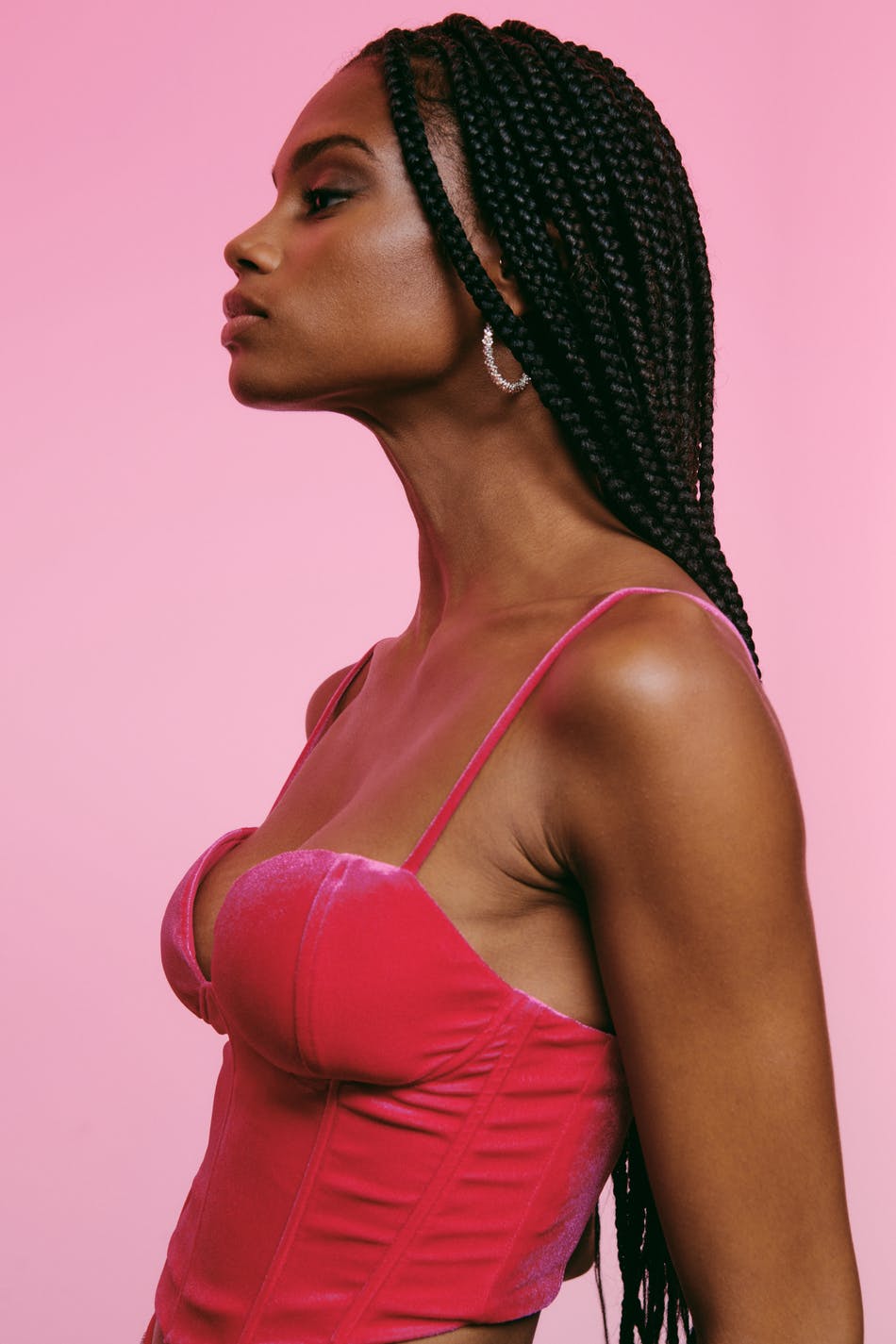 Maddy velvet bustier