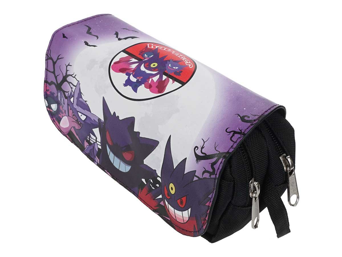 GalaxyCat Federtasche Große Pokemon Federtasche, Federmäppchen mit PU Leder Abdeckung, Gengar Federmäppchen