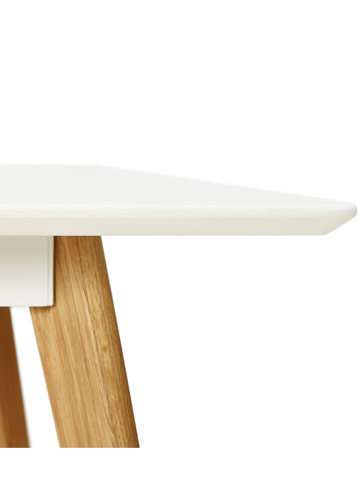 KADIMA DESIGN Esstisch Skandinavisch Weiß MDF Holz | Skandinavischer Stil in Weiß günstig kaufen 160 x 90 x 75 cm