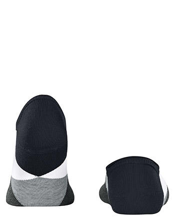 Burlington, Sneakersocken, Bio Baumwolle, schwarz-grau gemustert