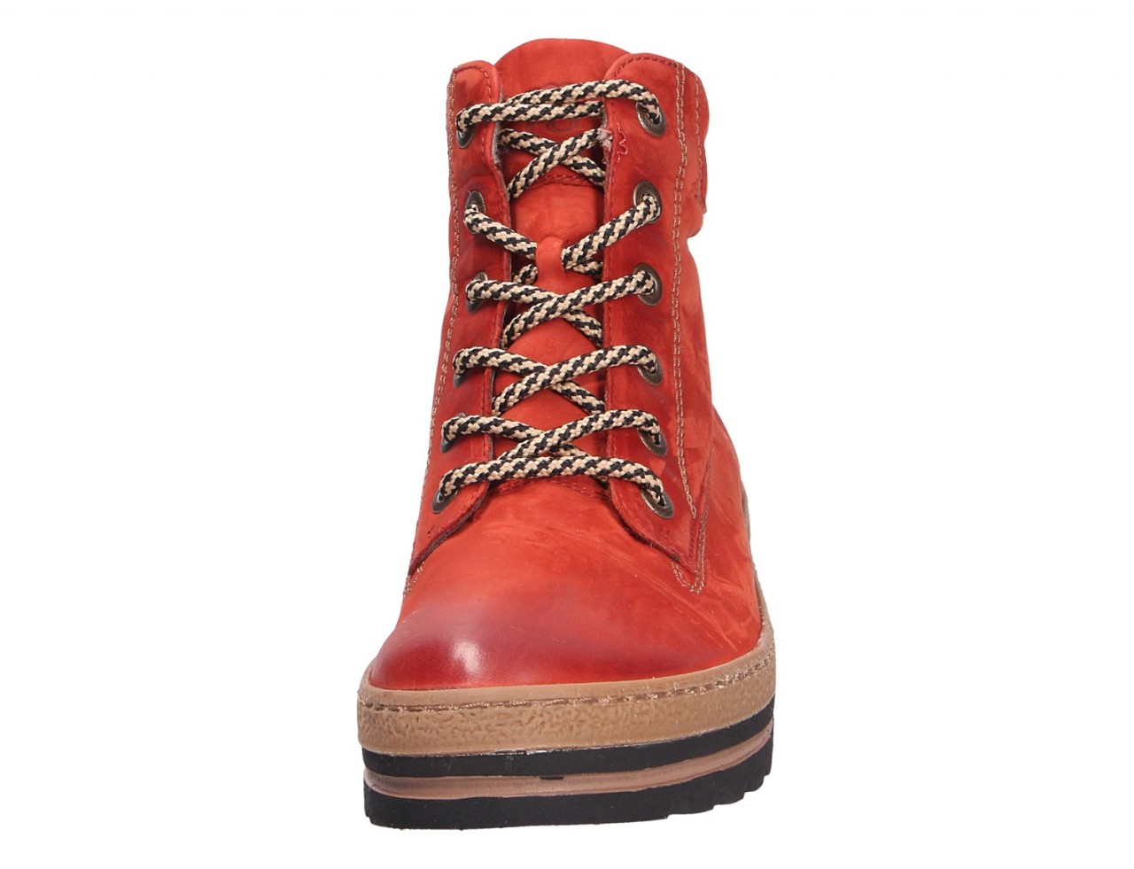 PAUL GREEN Schnür-Stiefeletten rot