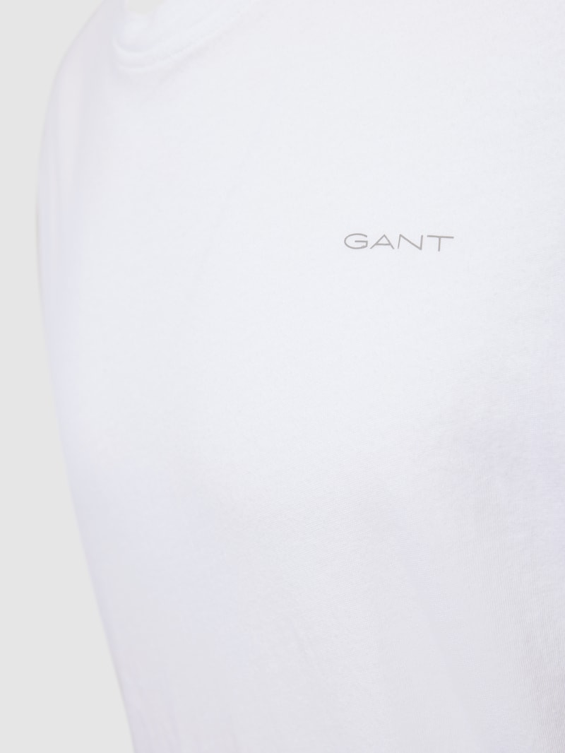 T-Shirt mit Label-Print im 2er-Pack in weiß