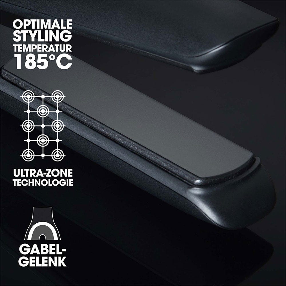 ghd platinum+ Glätteisen schwarz & rehab Haarstyling-Treatment Set