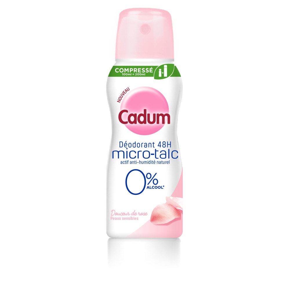 cadum Cadum Déodorant 48h micro-talc Déodorant peaux sensibles à la rose
