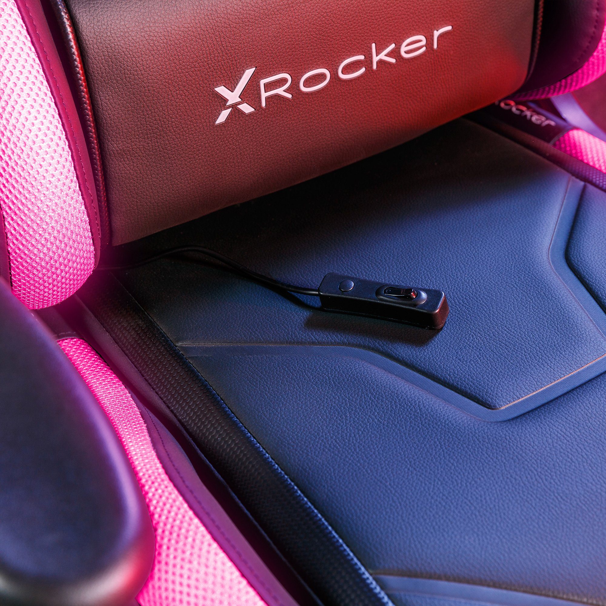 X Rocker Gaming-Stuhl Agility Compact RGB Bürostuhl für Kinder & Teenager mit Beleuchtung