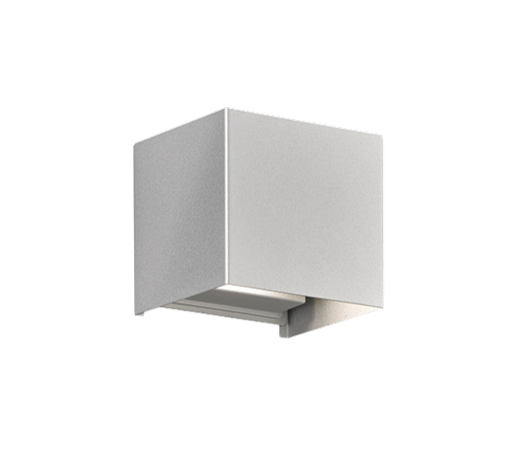 Fischer & Honsel LED Wandleuchte Wall Silber 10 cm