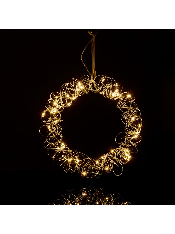 relaxdays LED Lichtkranz in Silber - Ø 30 cm günstig kaufen onesize