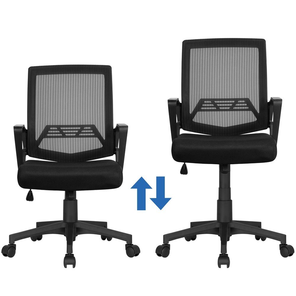 Yaheetech Schreibtischstuhl, Bürostuhl Ergonomischer Drehstuhl