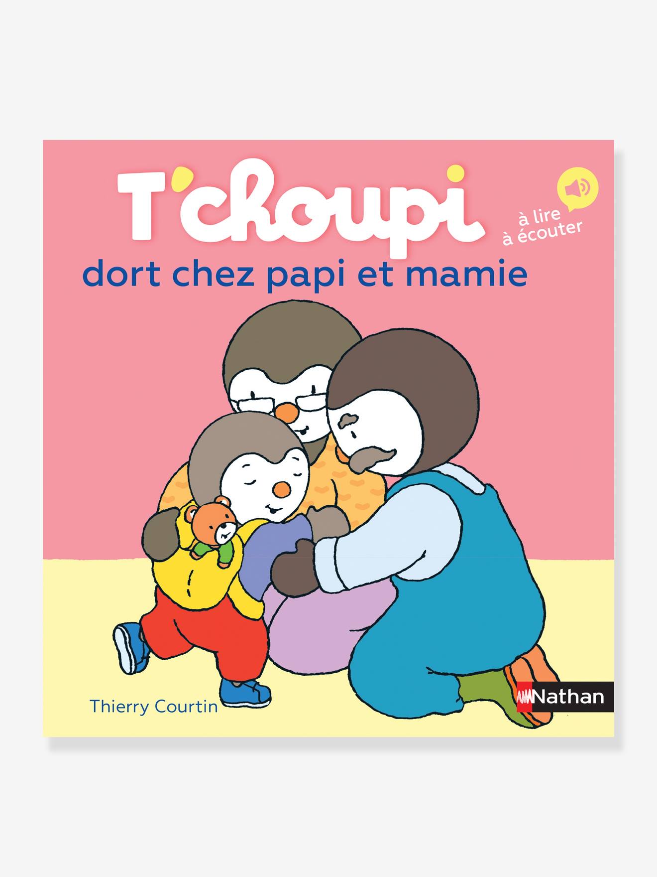 Livre T'choupi dort chez Papi et Mamie