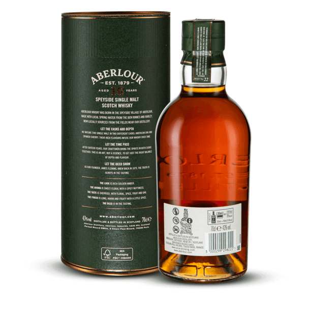 Aberlour 16 ans 43% + Etui