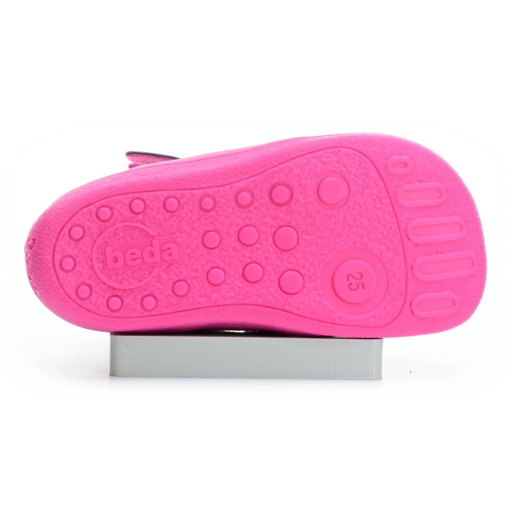 Beda Janette mit Membran und Hinterkappe (BF 0001/W/M/2/OP) rosa Barfuß-Stiefeletten