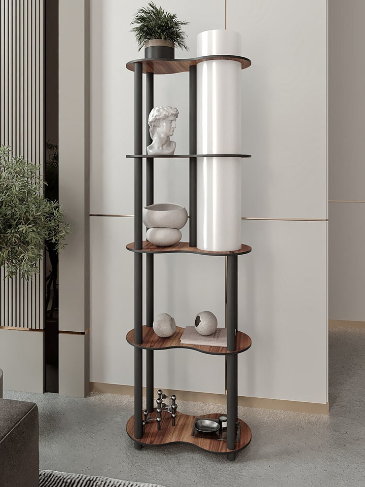 Opviq Standleuchte in Hellbraun/ Schwarz - (H)140 cm günstig kaufen onesize