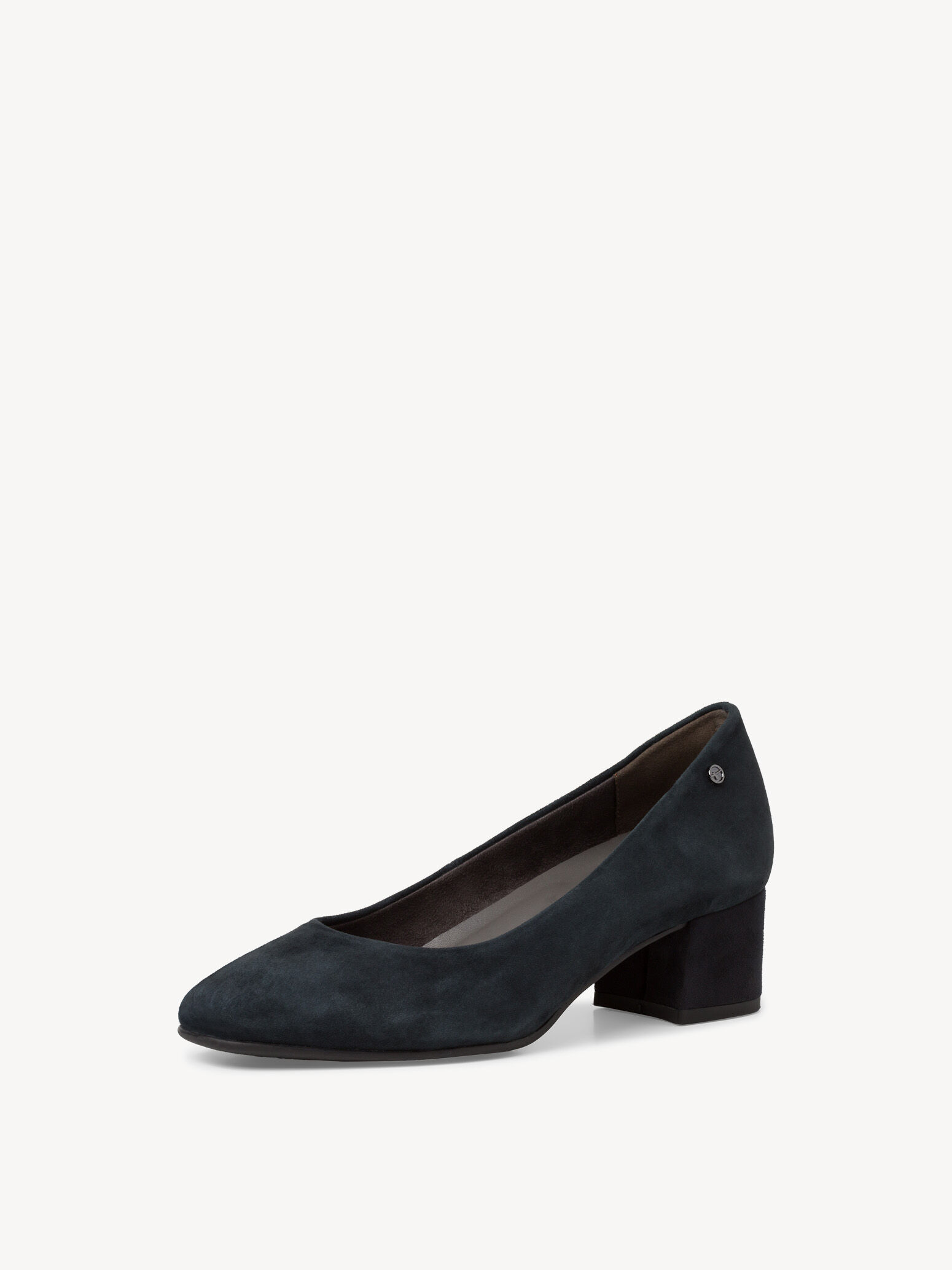 Escarpin en cuir - bleu
