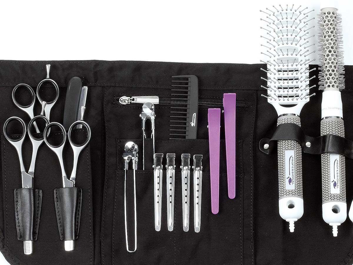 Kosmetex Kosmetikkoffer 58x25 cm Identity Friseurtasche, Friseurwerkzeug Gürtel Scherentasche