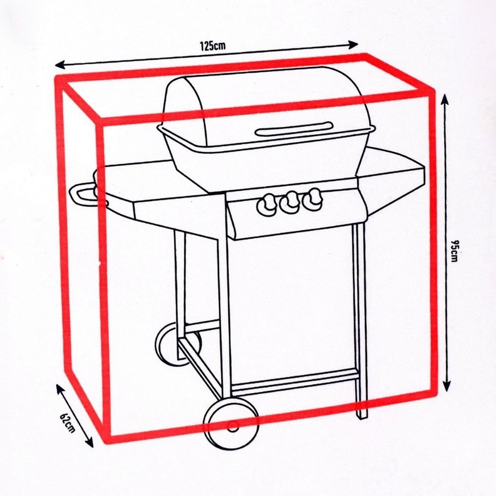 Pro Garden 125x62cm Grill-Schutzhülle