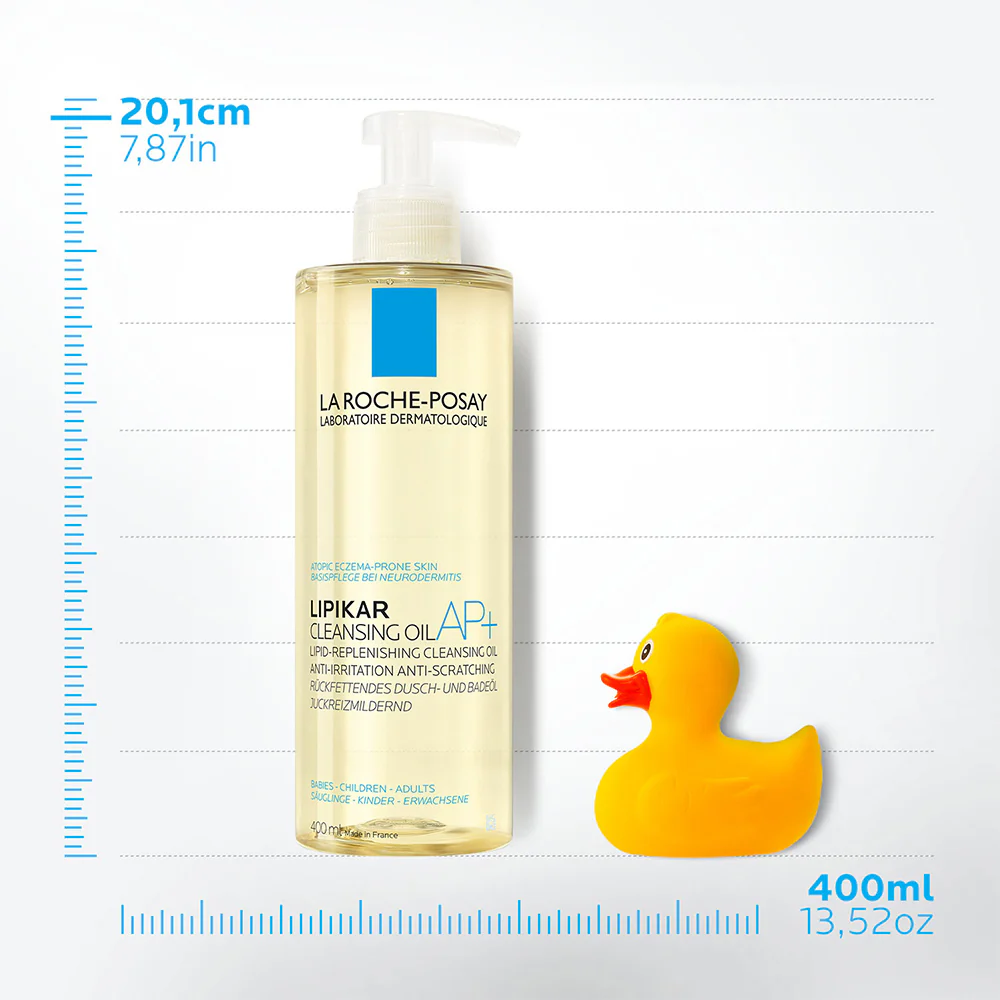 Lipikar Lipid-Refilling Cleansing Oil, Anti-Rötungen, Anti-Juckreiz – Bad und Dusche