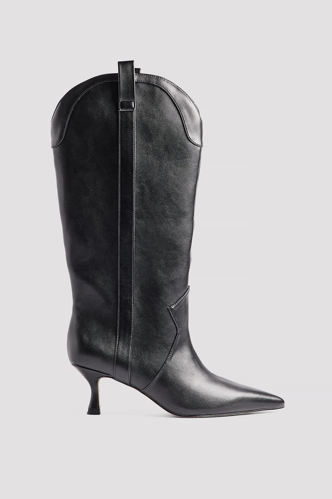 Kniehohe Cowboy-Stilettostiefel