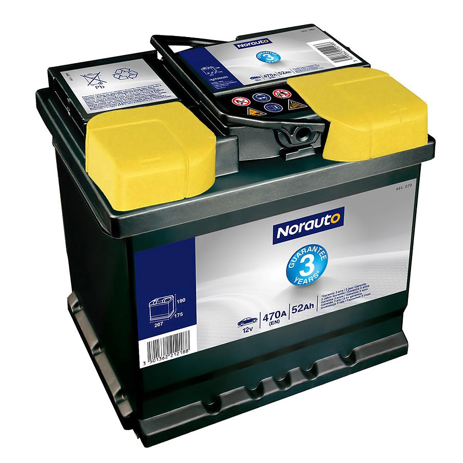 Autobatterie 01 von Norauto, 40 Ah, 340 A, 3 J. Garantie - ATU