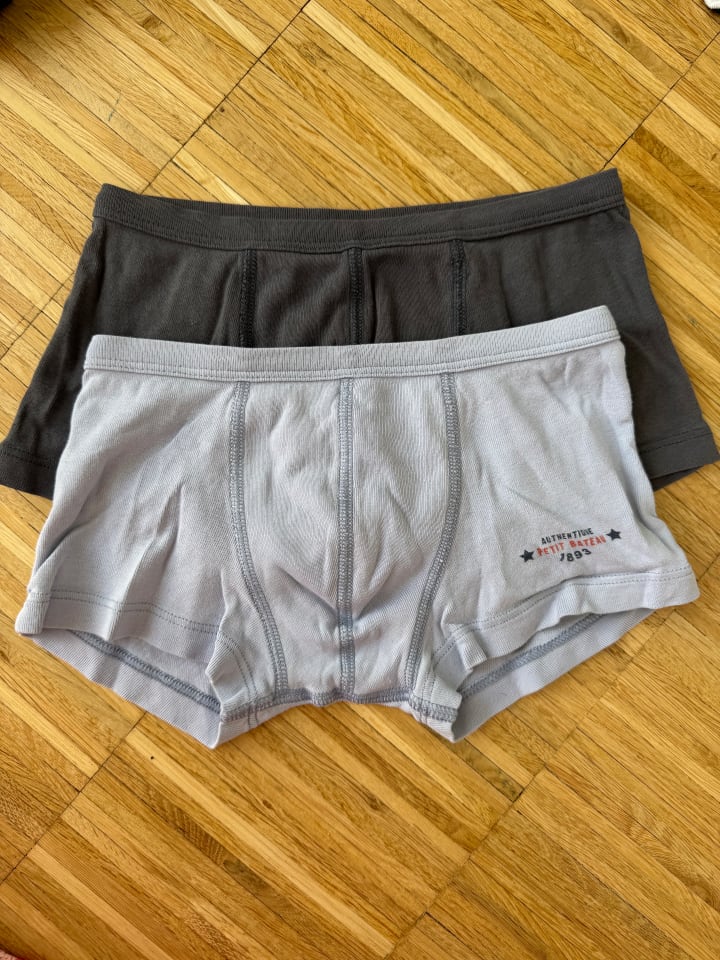 PETIT BATEAU 2er-Set: Boxershorts in Dunkelblau/ Hellblau günstig kaufen 128