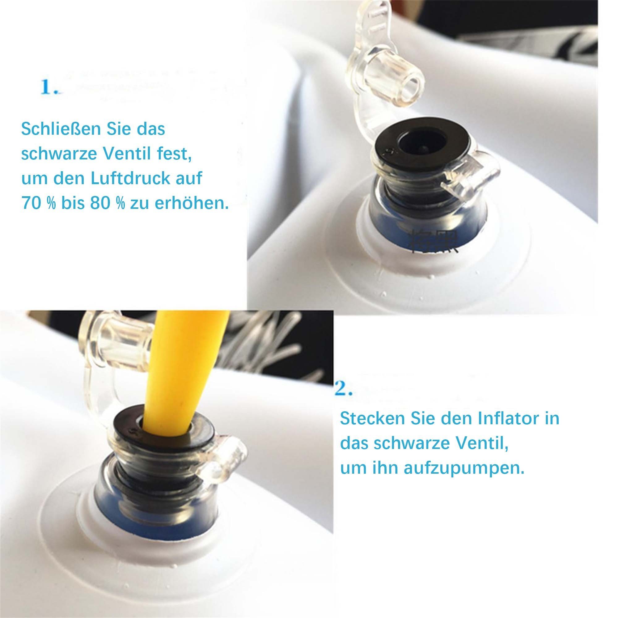flowgoer Kopfstützkissen Ophthalmische chirurgische Kissen, 1-tlg., Größe: 96*56 cm,beflockte PVC-Material, Tragbares Gesichtskissen zum Schlafen