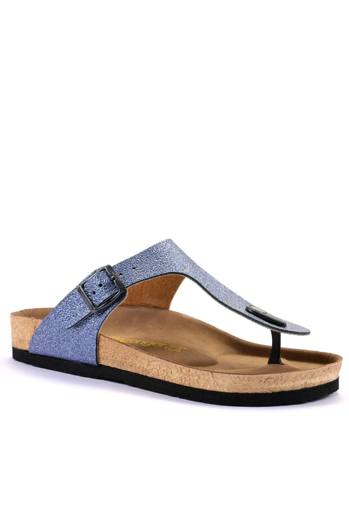 Slazenger  Luke Damen-Hausschuhe, blau glitzernd