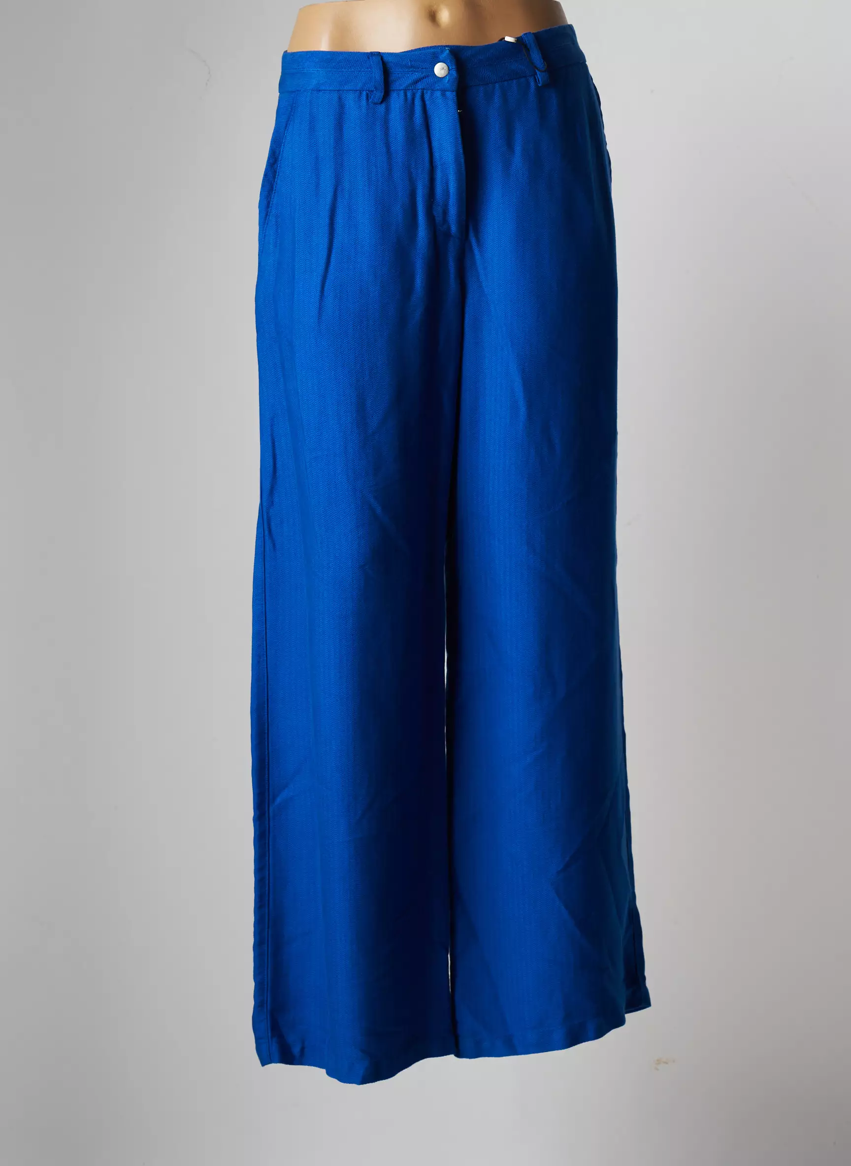Sandwich Pantalons Larges Femme couleur bleu