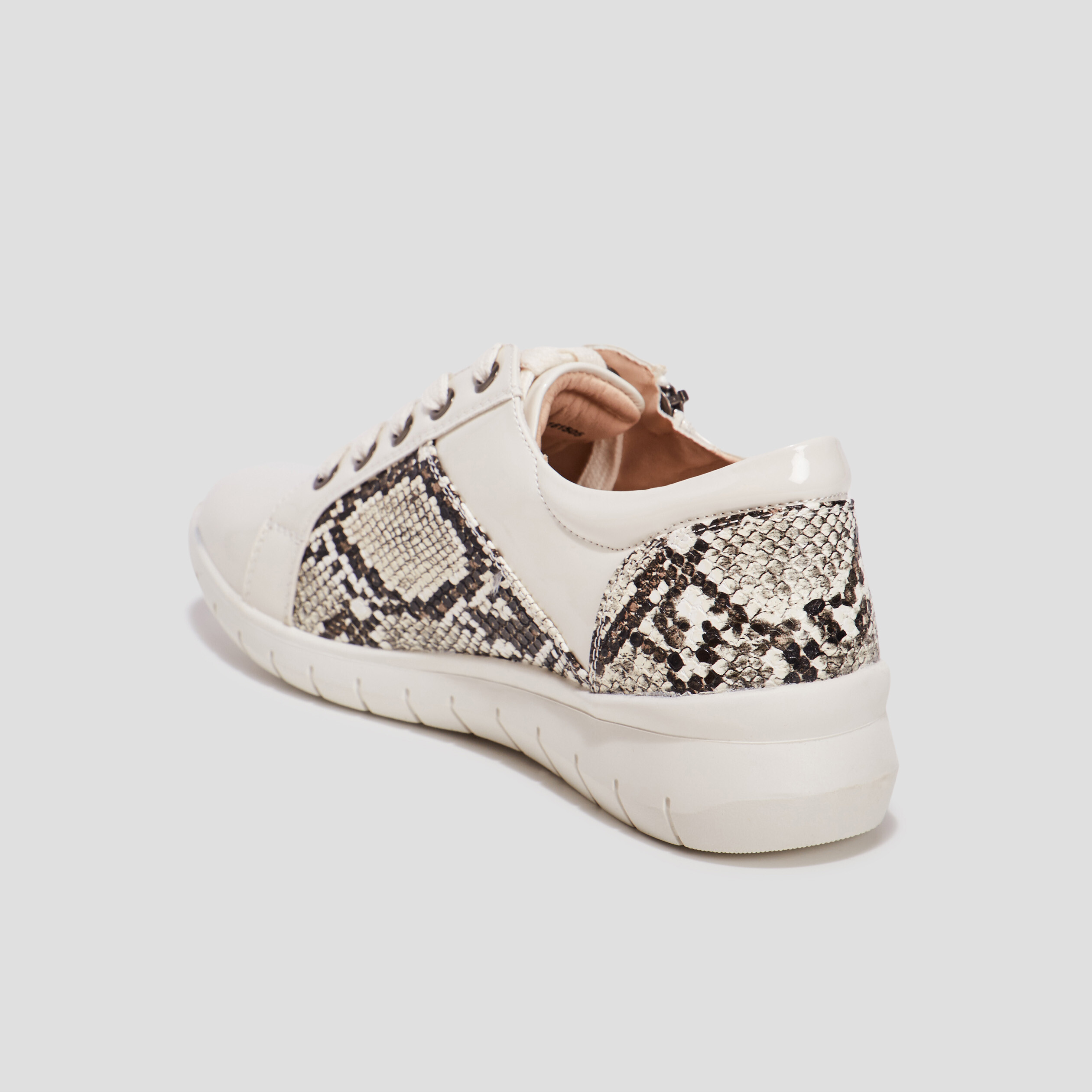 Derbies à lacets pied large blanc femme | La Halle
