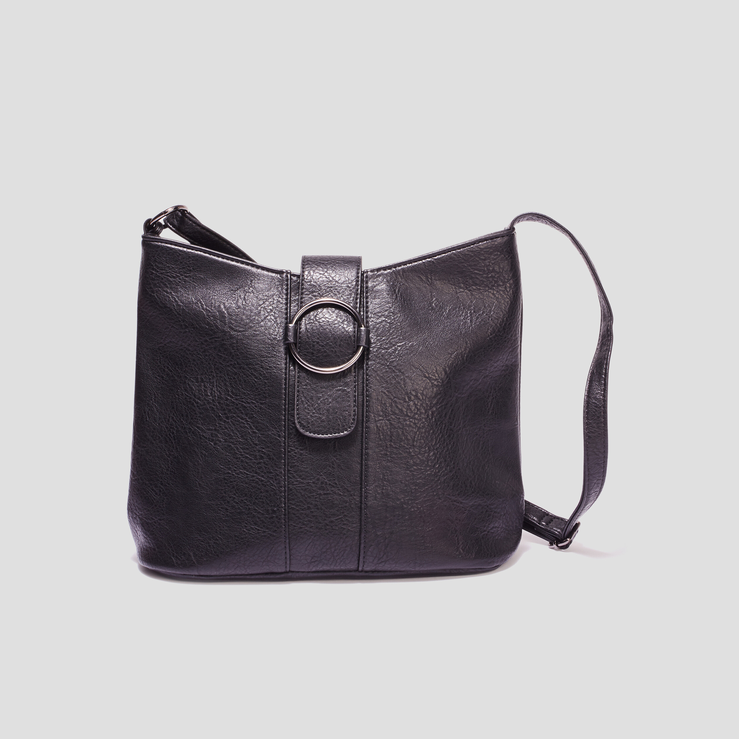 Sac seau avec boucle noir femme | La Halle
