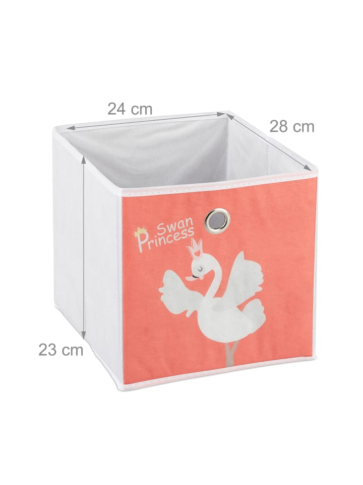 relaxdays Kinderregal Schwan in Weiß/Rot - (B)27,5 x (H)89 x (T)30 cm günstig kaufen onesize