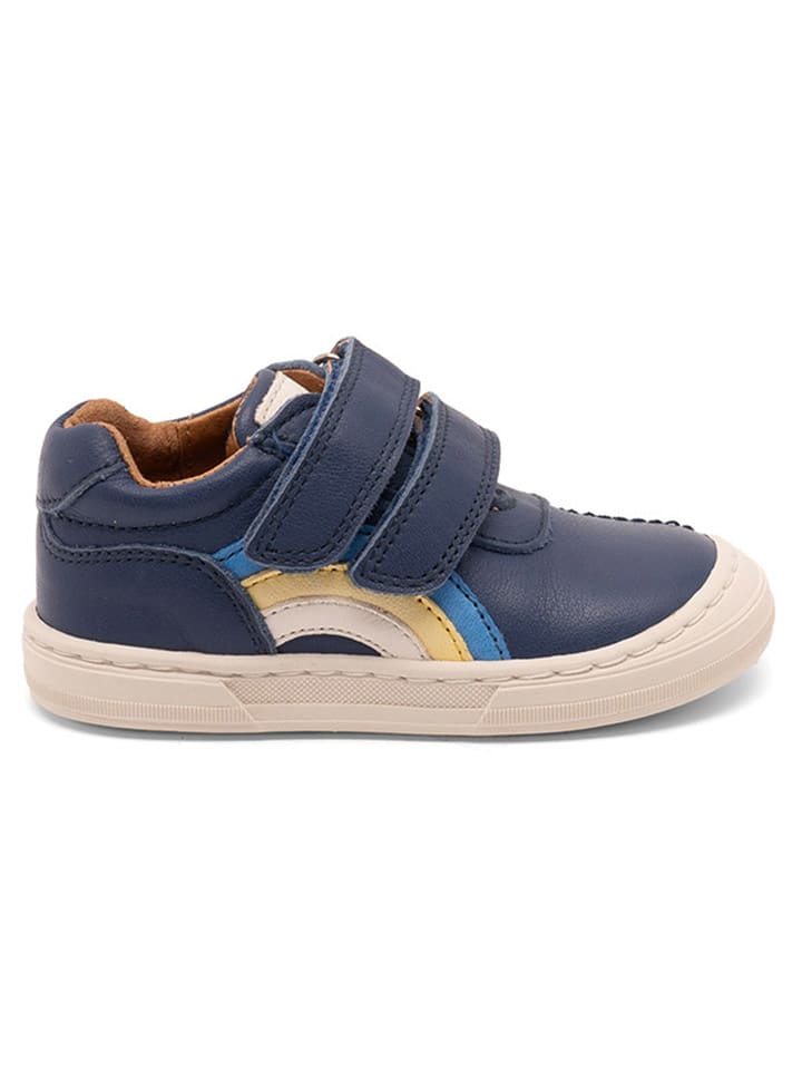 bisgaard Leder-Sneakers in Dunkelblau günstig kaufen