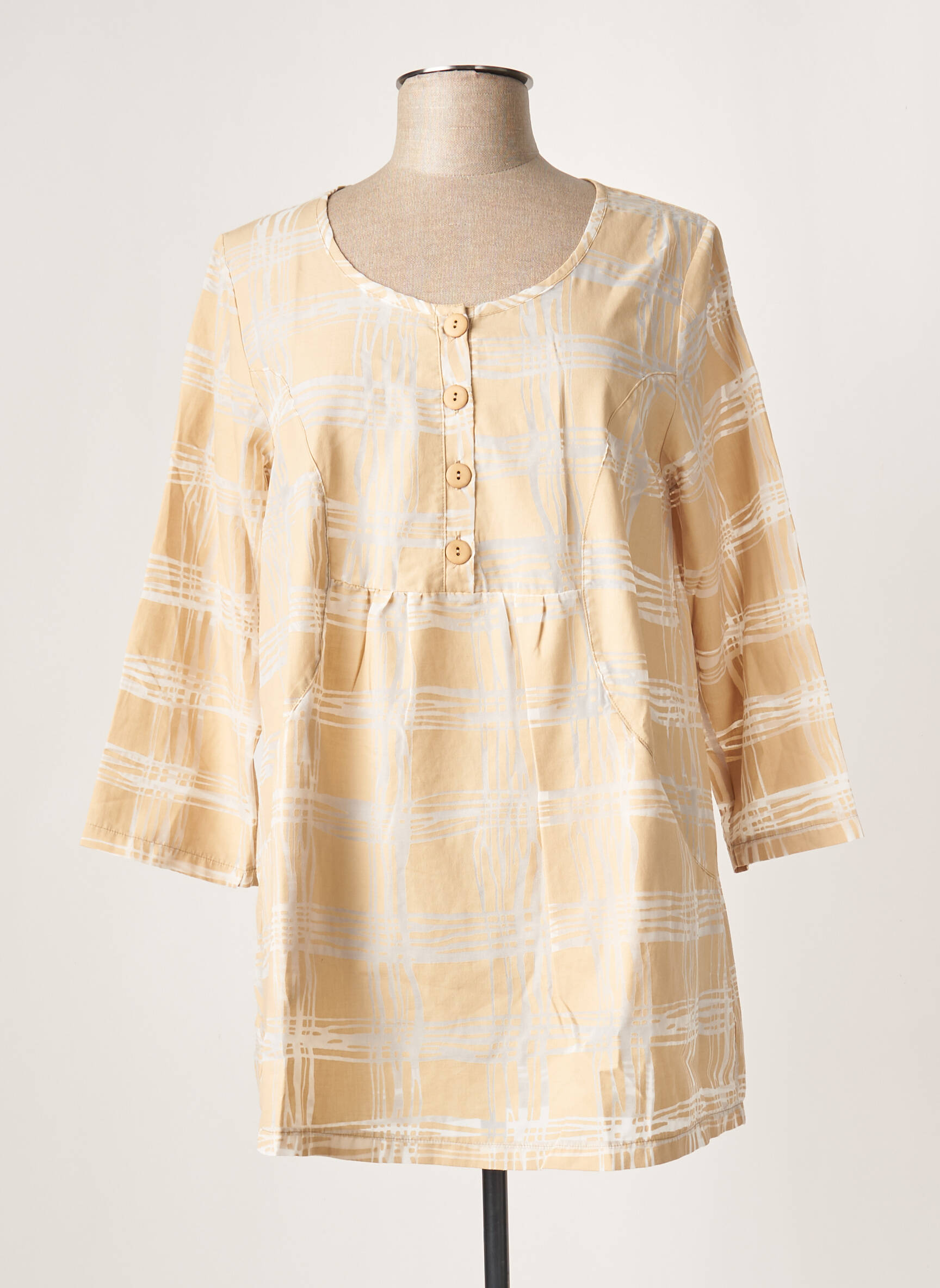 G Oze Tuniquemanchelongue Femme couleur beige