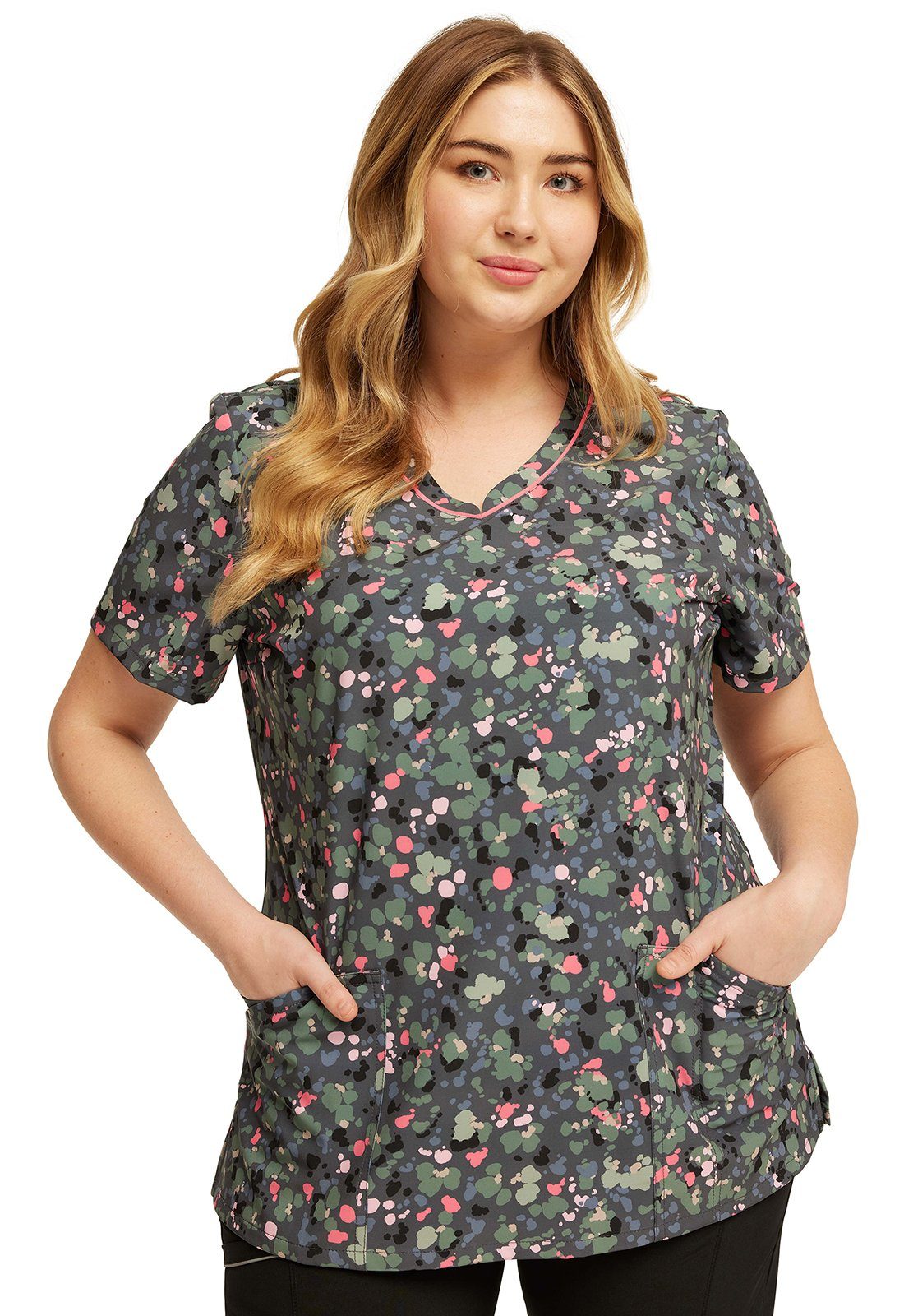 Cherokee Funktionsbluse Bunt bedruckter Damen Kasack 
