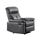 Happy Home Happyhome Polstergarnitur 3tlg. mit 5 Relaxfunktionen HSP95-DGR dunkelgrau Lederoptik