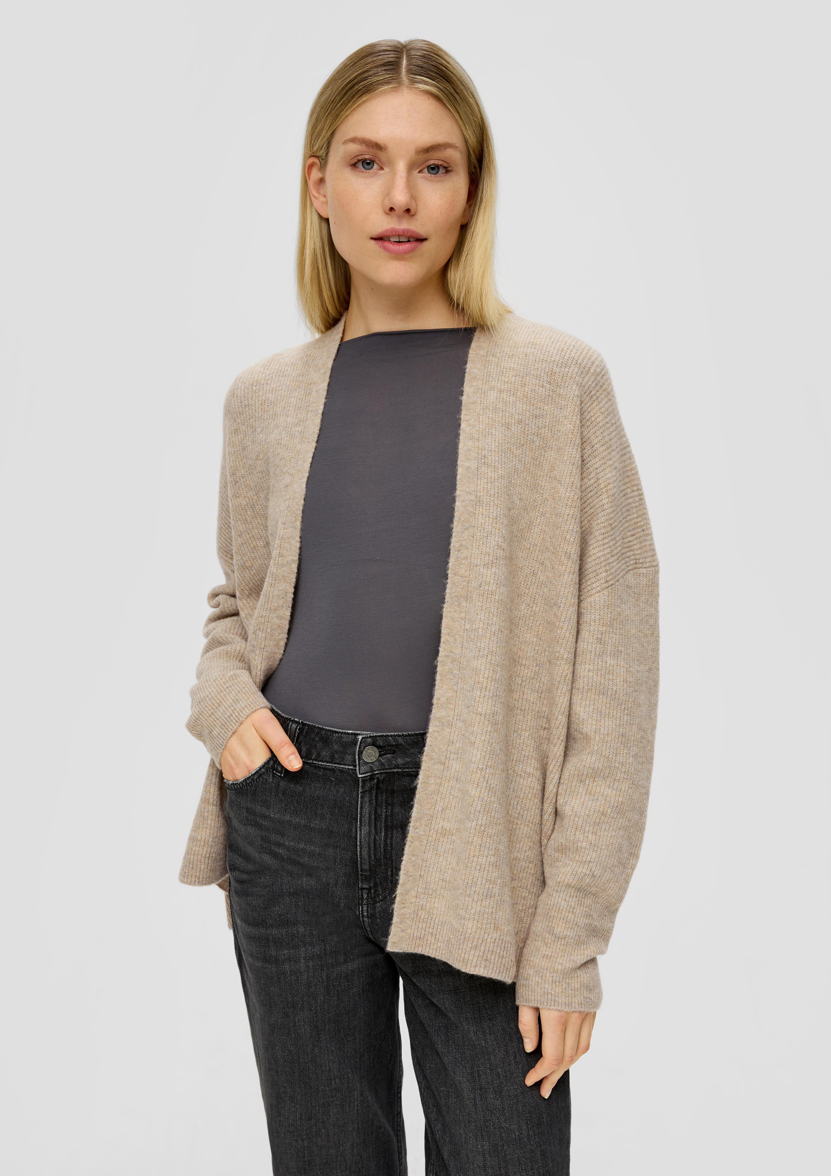 Verschlussloser Cardigan aus weichem Wollmix  2139099-82W2