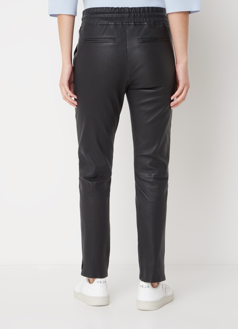 STUDIO AR by Arma Nos Naomi mid waist slim fit cropped lambskin trousers