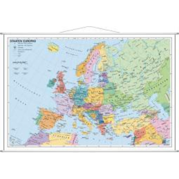 Staaten Europas. Wandkarte mit Metallleiste - Poster