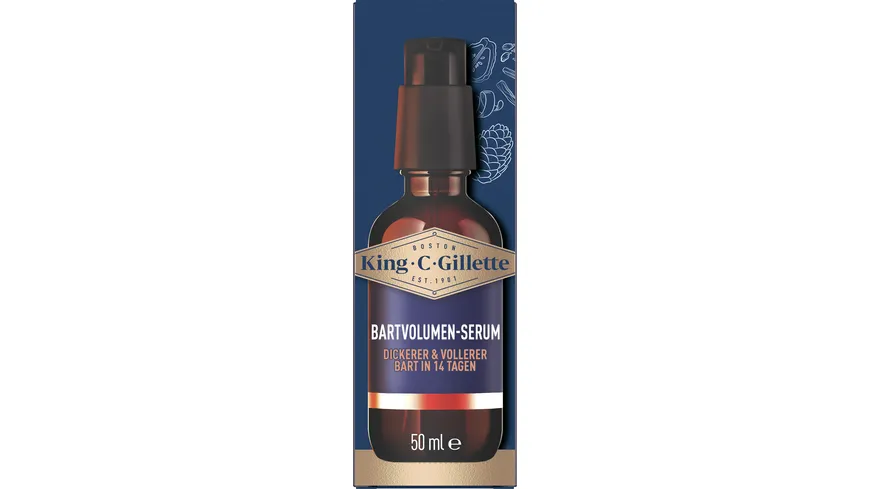 King C. Gillette Bartpflege Bartvolumen Serum 50 ml