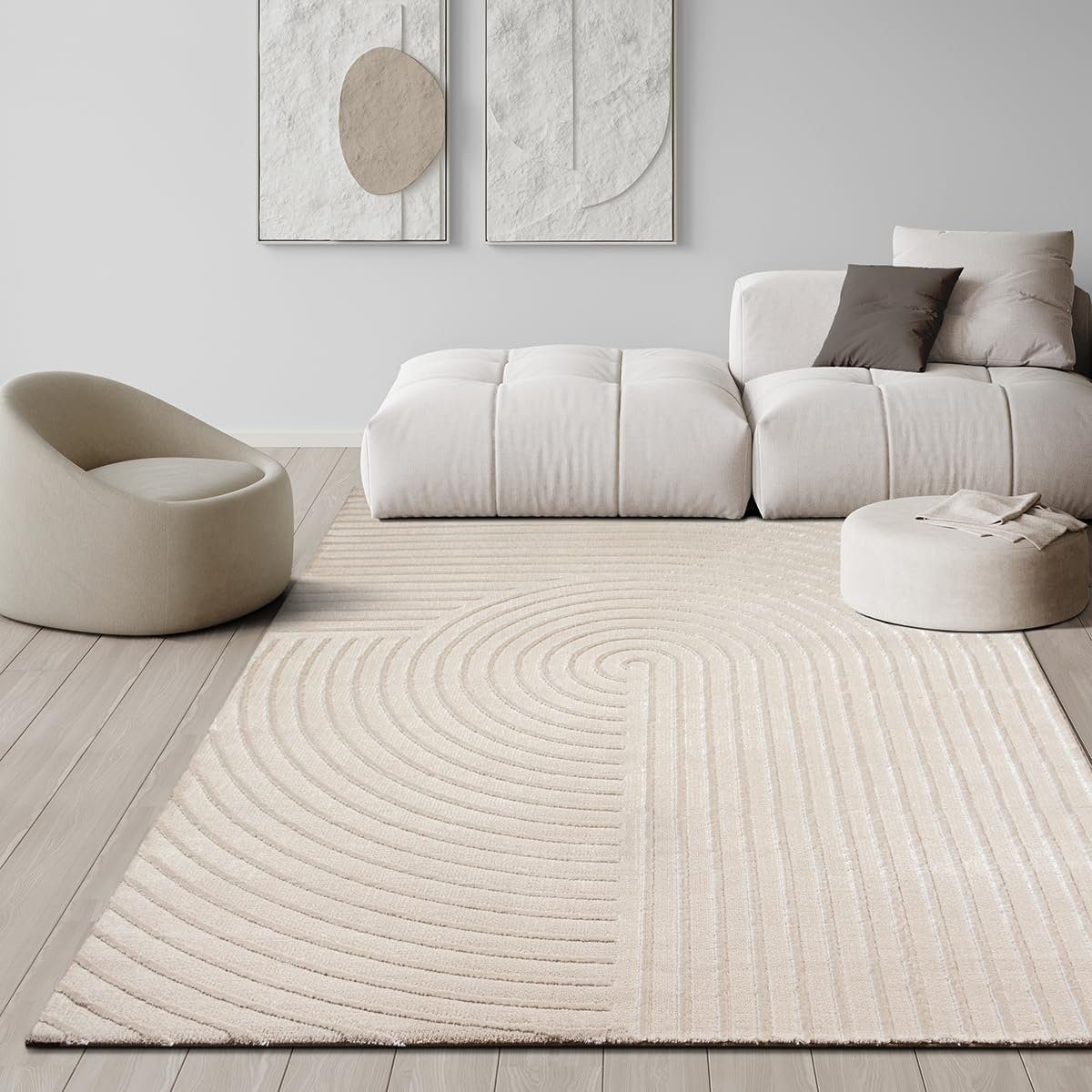 Teppich Knight Luxuriöser Wohnzimmerteppich, 3D Effekt, the carpet, Rechteck, Höhe: 12 mm