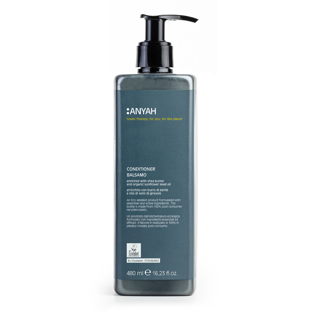 anyah APRES-SHAMPOOING ,FLACON RECYCLABLE DE 480 ML, CERTIFIE 