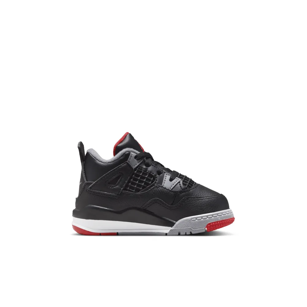 NIKE JORDAN 4 Retro TD Bred Reimagined BQ7670 006 / schwarz