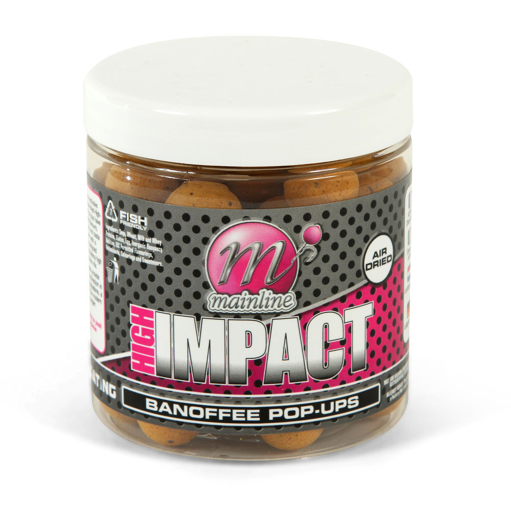 Mainline High Impact Pop-Up Banoffee 15mm Drijvende Karperboilies