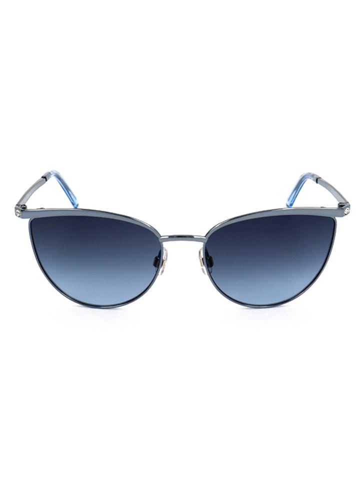 Swarovski Damen-Sonnenbrille in Blau günstig kaufen 56