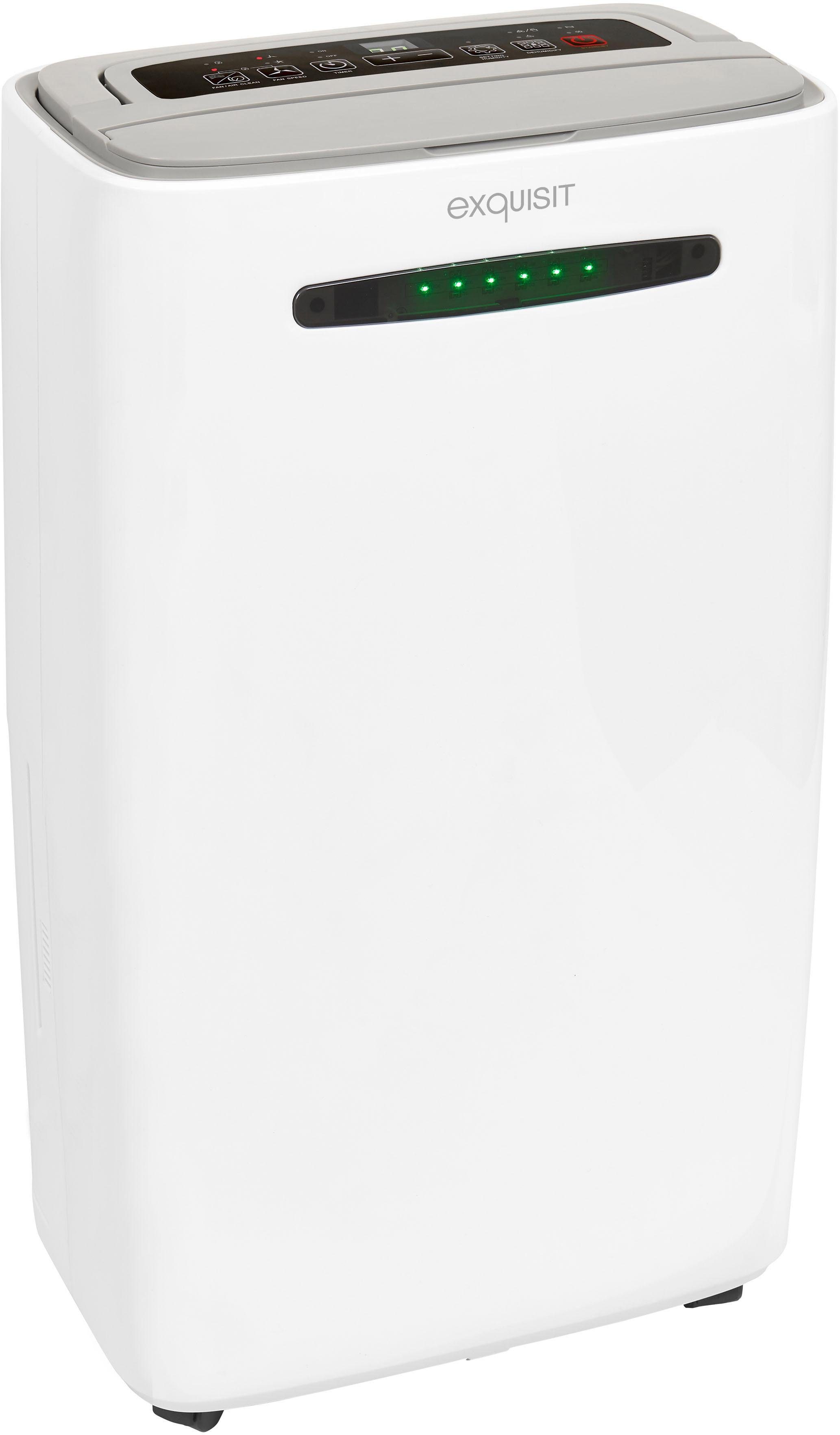 exquisit Luftentfeuchter LE 2055 wes, für 35 m³ Räume, Entfeuchtung 20 l/Tag, Tank 5,5 l