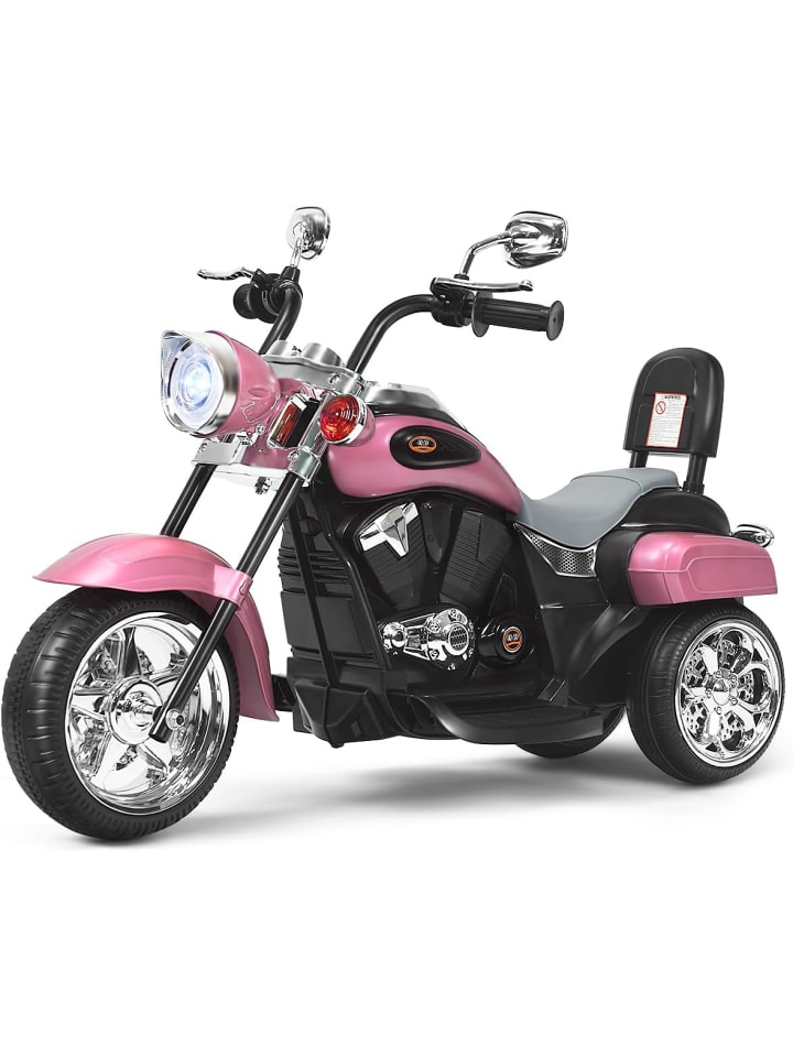 COSTWAY 6V Elektro Motorrad in Rosa günstig kaufen 91 cm
