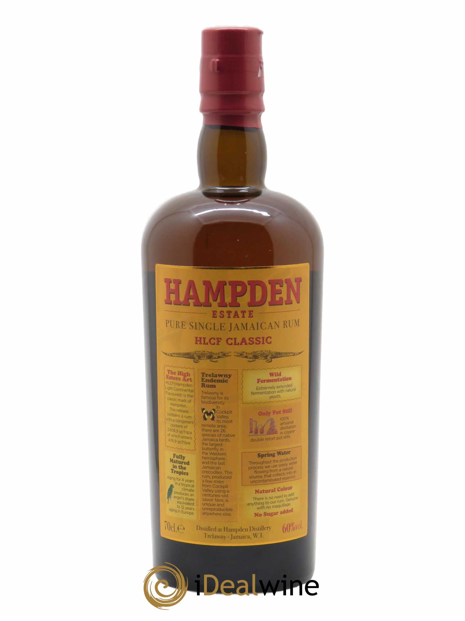 Rum Hampden HLCF Classic Coffret 2 verres rocks (70 cl)  - Lot de 1 Bouteille